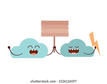 beautiful cloud kawaii isolated icon vector illustration design