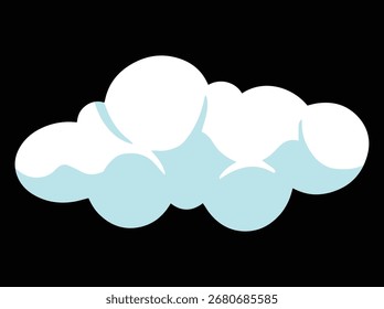 Schöne Wolke am Himmel