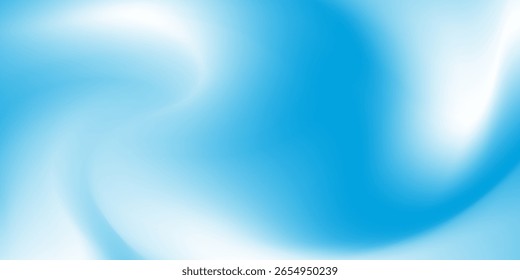 Nuvens bonitas, fundo de gradiente de cor branco e azul abstrato. Malha vetorial.