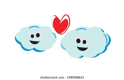 Hermosas nubes en la naturaleza del cielo.