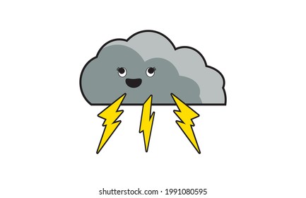 Schöne Wolken am Himmel.