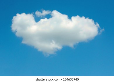 Beautiful cloudscape. EPS 10 vector illustration. Used mesh layers 