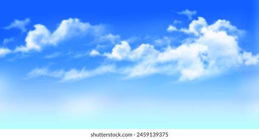 beautiful cloudy blue sky background, photo taken from below.