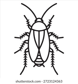 A beautiful cockroach illustration vector art design