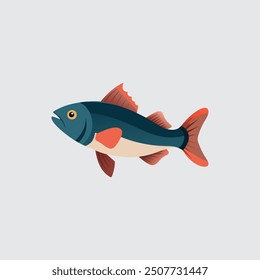 Beautiful Cod Fish vector artwork