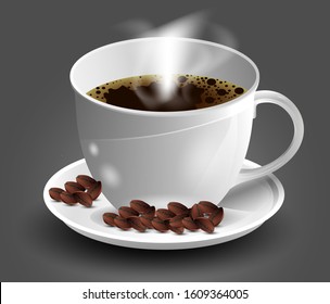 Beautiful Coffee Mug Vector Illustration