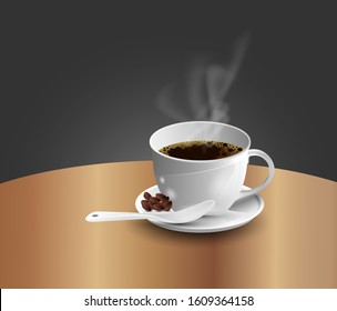 Beautiful Coffee Mug Vector Illustration