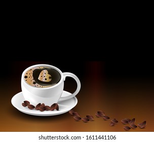 Beautiful Coffee Mug Vector Illustration