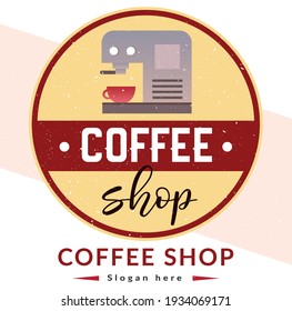 Beautiful  Coffee Shop Logo Design Vector