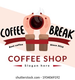Beautiful  Coffee Shop Logo Design Vector