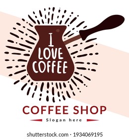 Beautiful  Coffee Shop Logo Design Vector