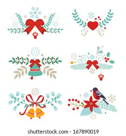 Beautiful collection of Christmas graphic elements