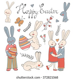 Beautiful collection of Easter related graphic elements