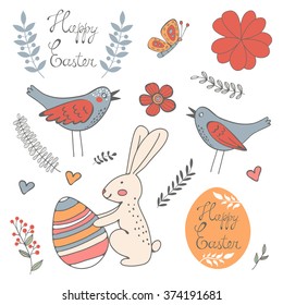 Beautiful collection of Easter related graphic elements