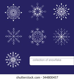 beautiful  collection of snowflake for winter