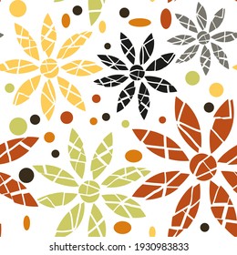 Schöne Sammlung mit Vektorblumen für dekoratives Design Vintage Vektorblumen, großartiges Design für jeden Zweck.Nahtlose Muster.