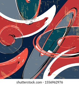 beautiful color abstract pattern vector illustration of graffiti