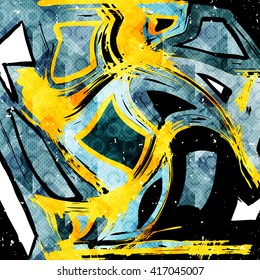 beautiful color abstract pattern vector illustration of graffiti