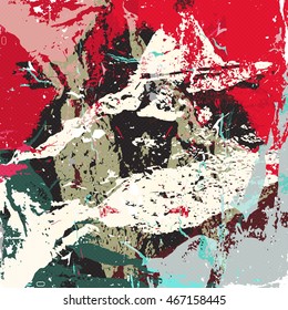 beautiful color abstract pattern vector illustration of graffiti