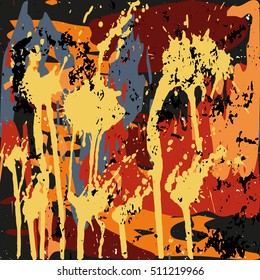 beautiful color abstract pattern vector illustration of graffiti