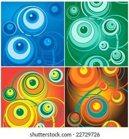 Beautiful color backgrounds. Vector file.