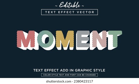 Beautiful color combination pattern style text effect