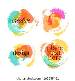 Beautiful color elements for design. Vector illustration