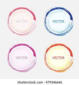Beautiful color elements for design. Vector illustration