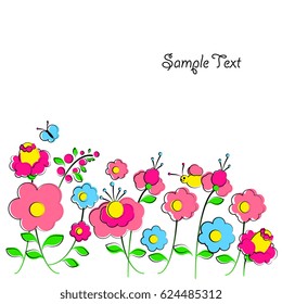 beautiful color flowers , isolated on a white