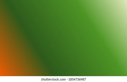Bonitos fondos degradados de color, composiciones de color verde y naranja, texturas borrosas suaves y suaves, utilizadas para fondos de banner, carteles, plantillas y otros