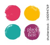 Beautiful color grunge design elements. Vector illustration