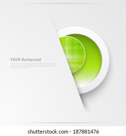 Beautiful color grunge design elements. Modern circle Vector