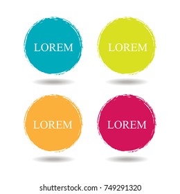Beautiful color grunge design elements. Vector illustration eps10.
