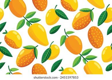 Beautiful Color Mango Pattern Design.