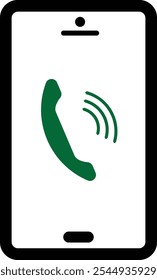 beautiful color mobile phone icon vector art