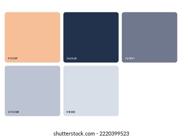 Beautiful color palette and suitable for designs