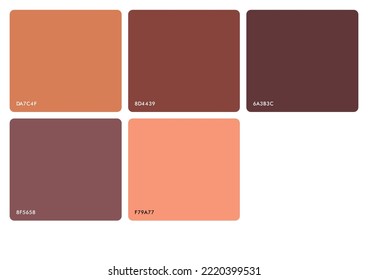 Beautiful color palette and suitable for designs