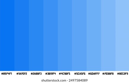 Beautiful Color Scheme has Nine colors, a color swatch, catalog samples, and a trendy multi-color palette. Vector illustration