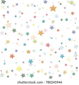Beautiful color star and vector image