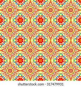 beautiful colored abstract seamless pattern vector illustration