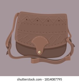 beautiful colored bag on a colored background