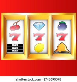 
Beautiful colored casino slots with illustrations
