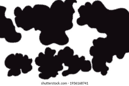 Beautiful colored cow leather pattern. Vector Illustration.