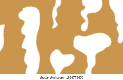 Beautiful colored cow leather pattern. Vector Illustration.