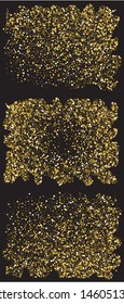 beautiful colored falling circles. Vector illustration space. Random element of design. Gold set of colored round confetti festive happy chaotic decor.