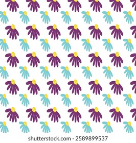 Beautiful Colored Floral seamless Pattern Flower