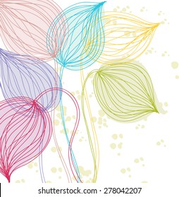 beautiful colored flowers dandelions