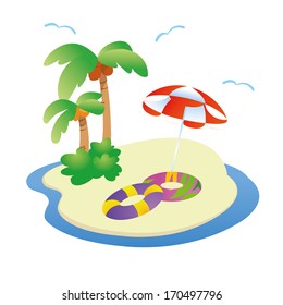a beautiful and colored icon for this summer