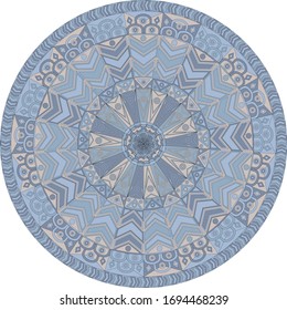 Beautiful colored ornament in a circle