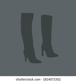 beautiful colored pair of shoes on a colored background